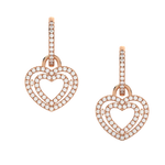 Load image into Gallery viewer, Dual Heart Lab Grown Diamond Drops By Stefee Jewels