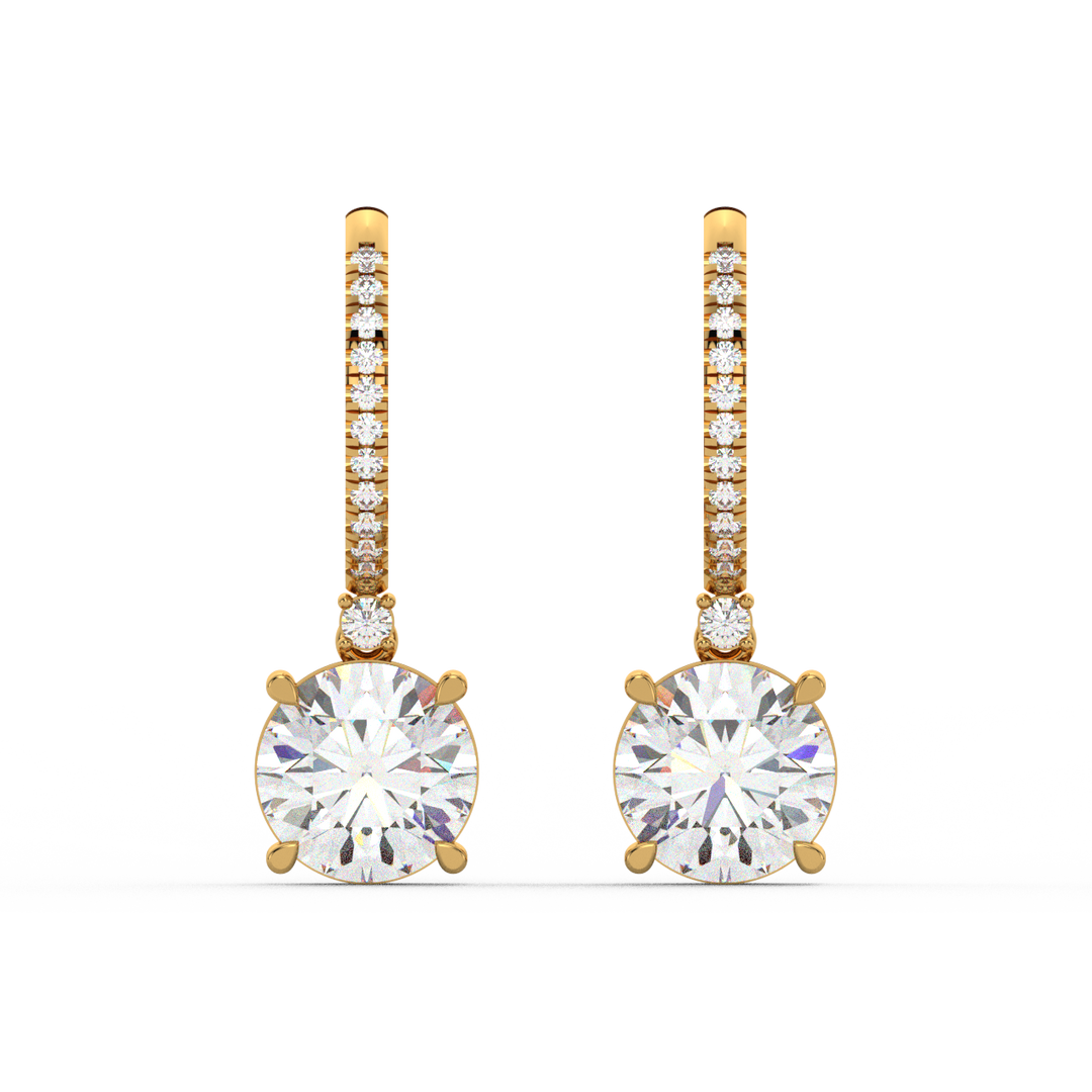 Classic  Lab Grown Diamond  Dangles By Stefee Jewels