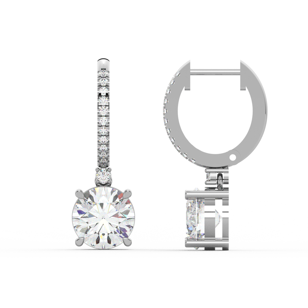 Classic  Lab Grown Diamond  Dangles By Stefee Jewels