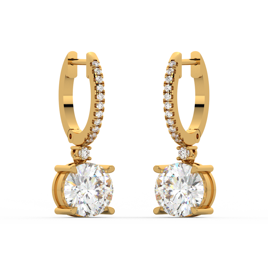 Classic  Lab Grown Diamond  Dangles By Stefee Jewels