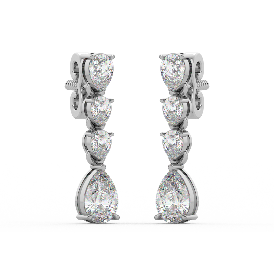 Double Halo Lab Grown Diamond  Studs By Stefee Jewels