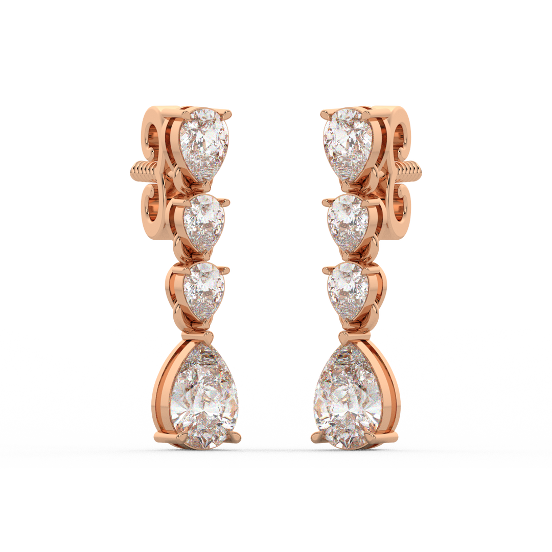 Double Halo Lab Grown Diamond  Studs By Stefee Jewels