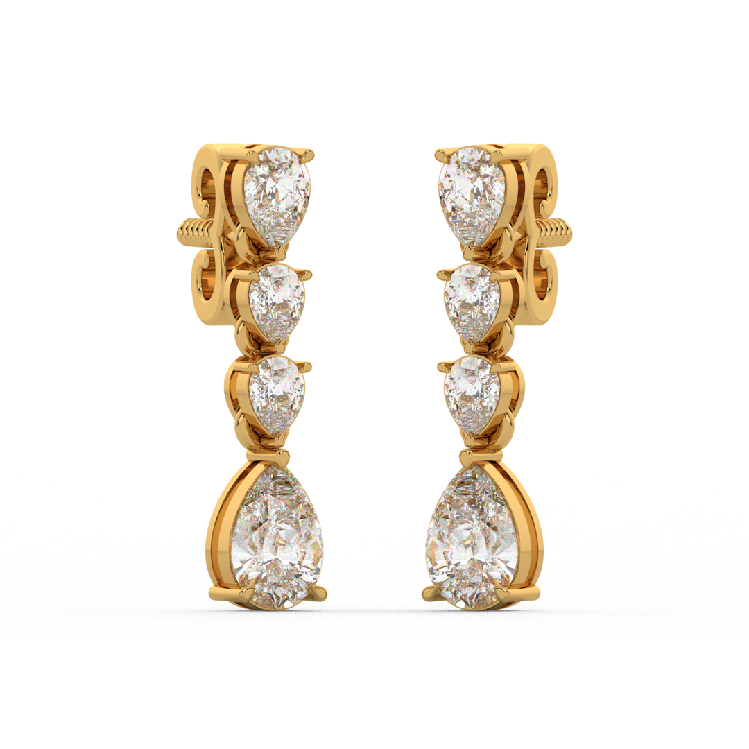 Double Halo Lab Grown Diamond  Studs By Stefee Jewels
