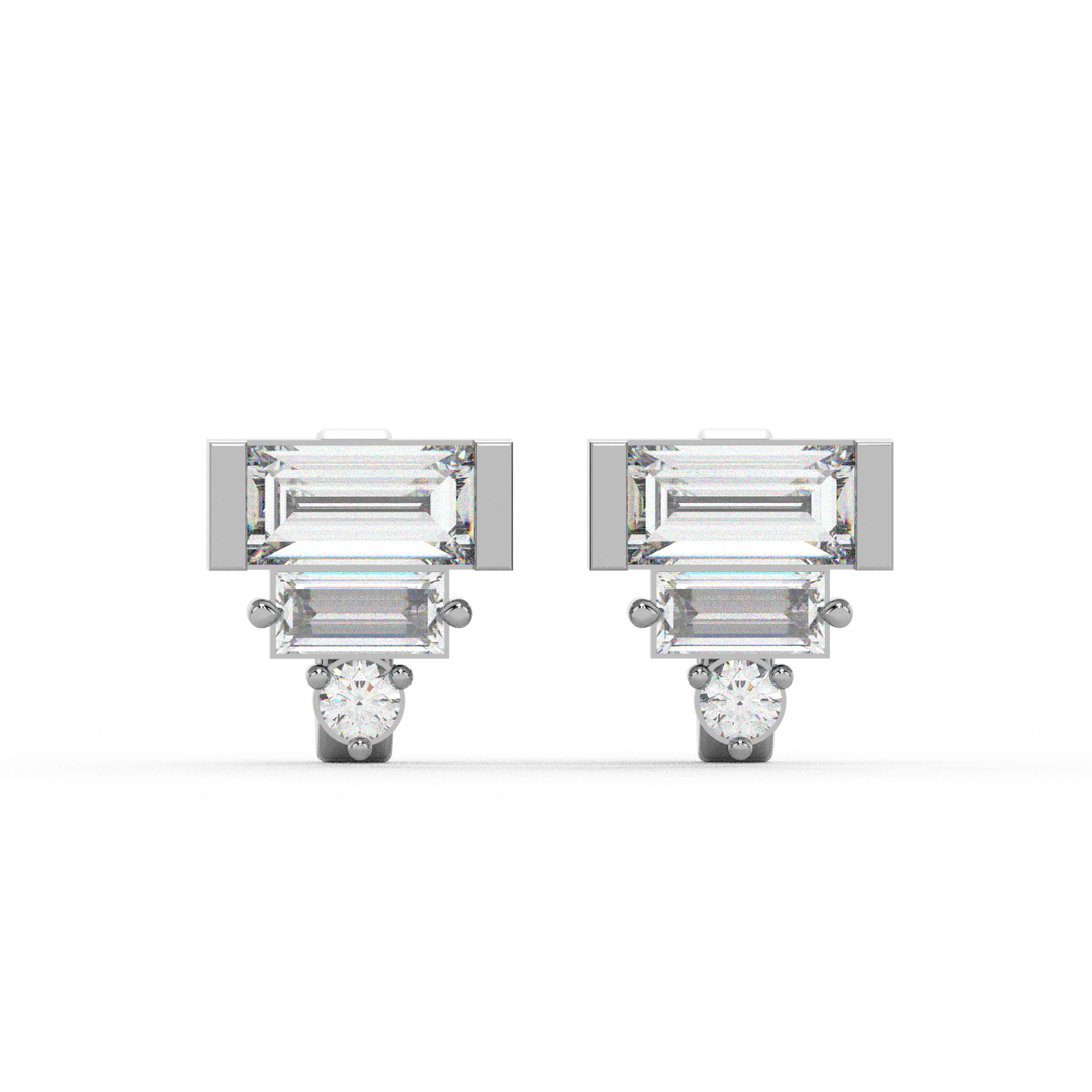 Bright Beeauty Lab Grown Diamond Stud Earrings by Stefee Jewels