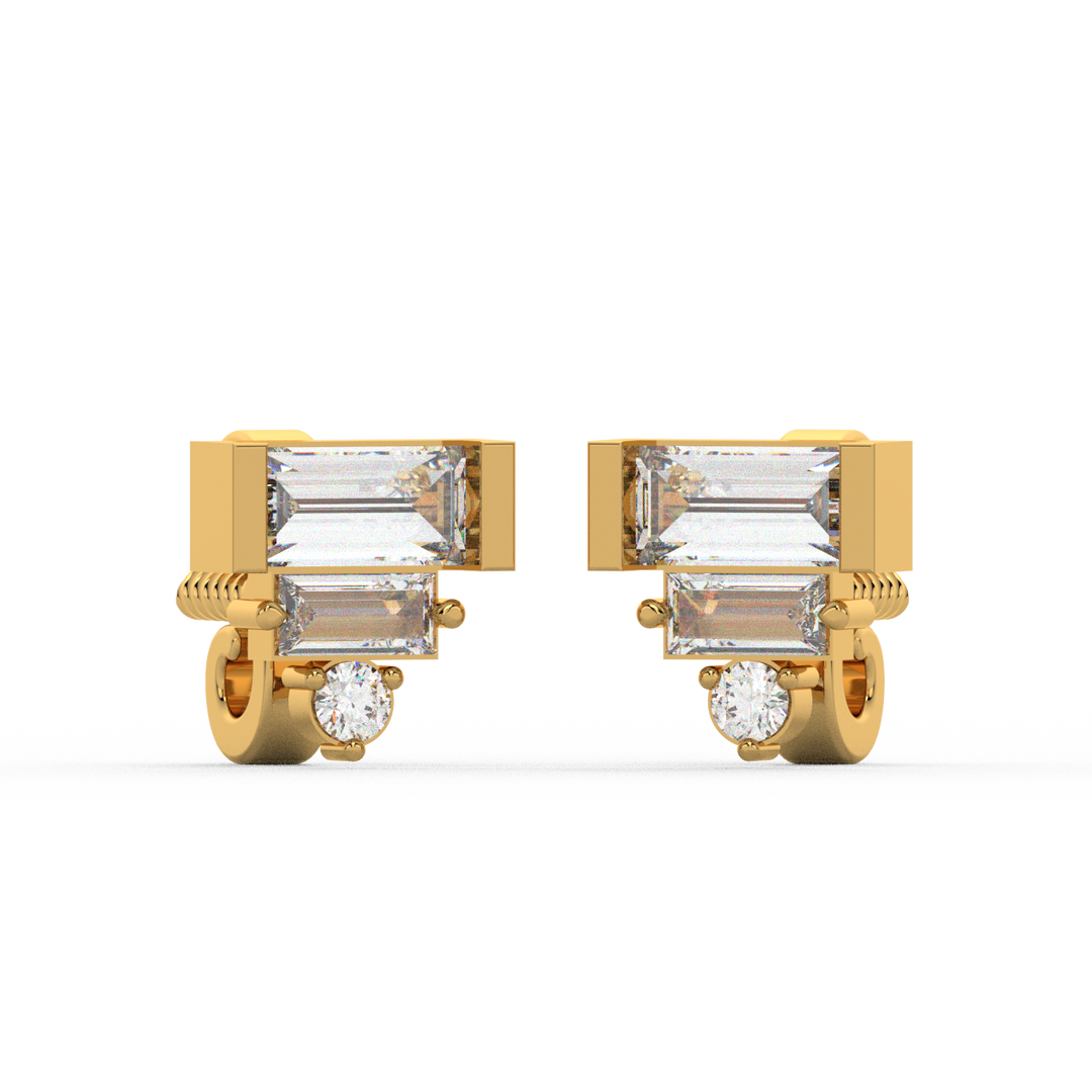 Bright Beeauty Lab Grown Diamond Stud Earrings by Stefee Jewels