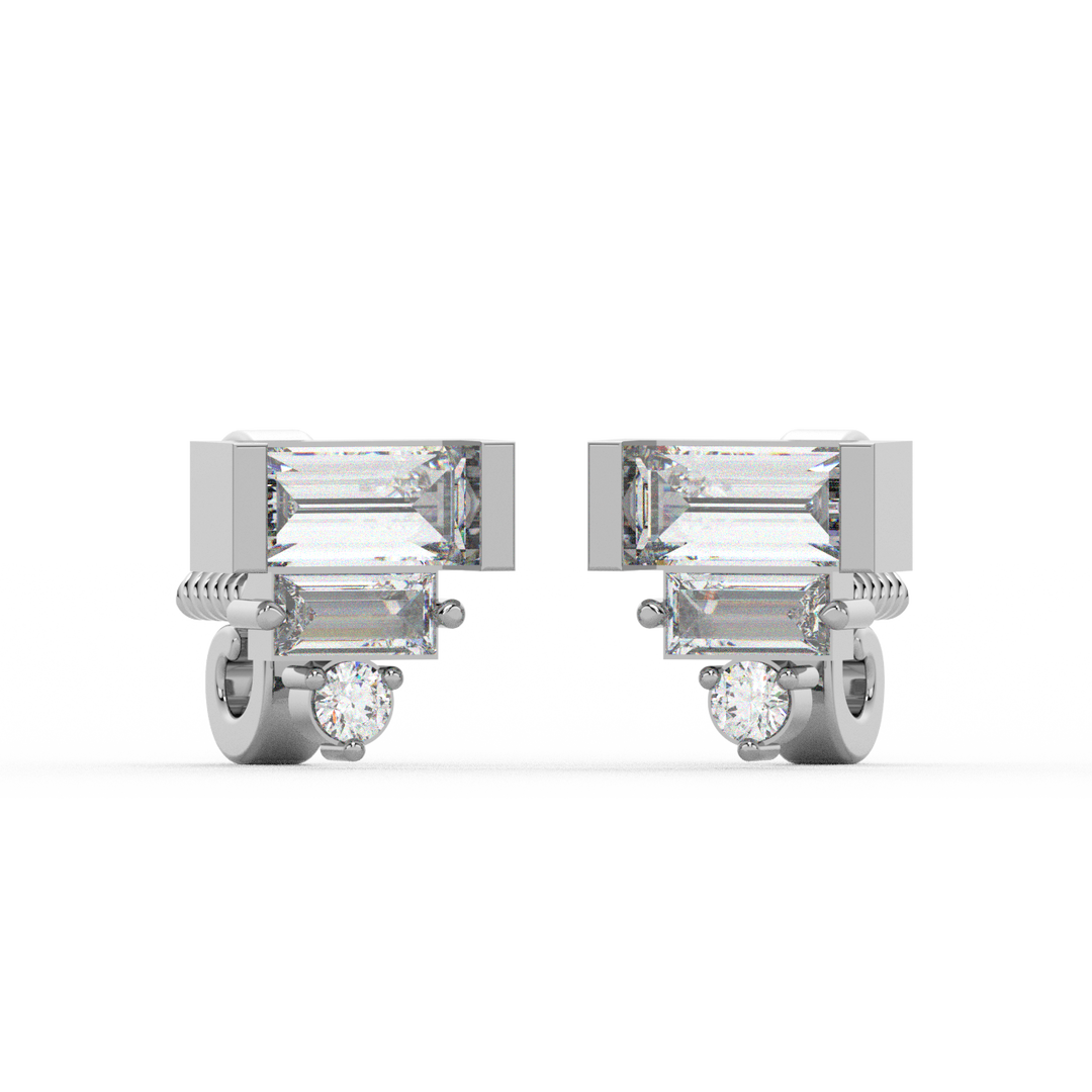 Bright Beeauty Lab Grown Diamond Stud Earrings by Stefee Jewels