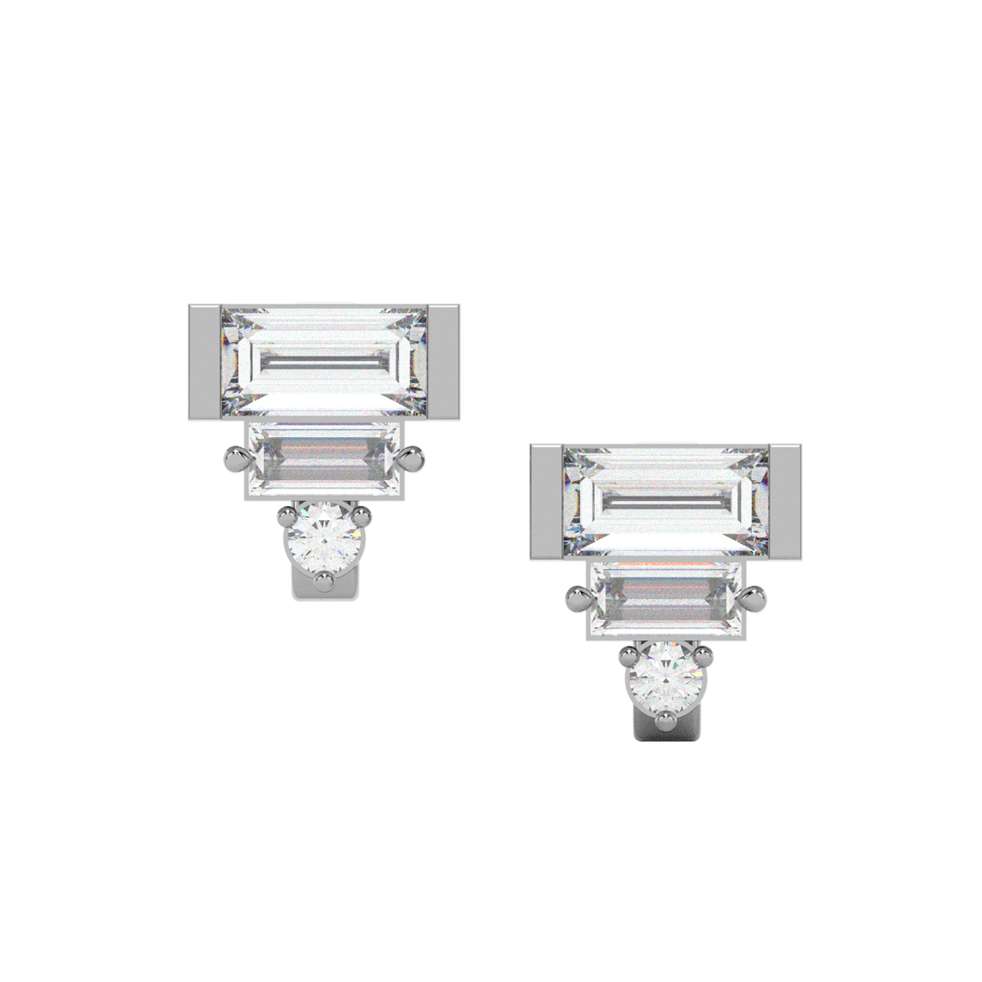 Bright Beeauty Lab Grown Diamond Stud Earrings by Stefee Jewels