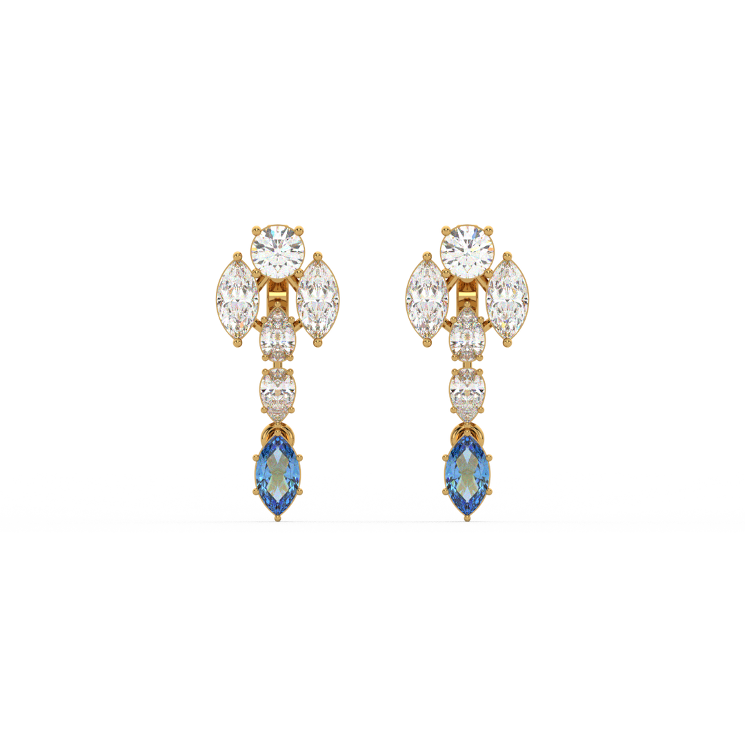 Bright Beginnings Lab Grown Diamond Drop Earrings by Stefee Jewels
