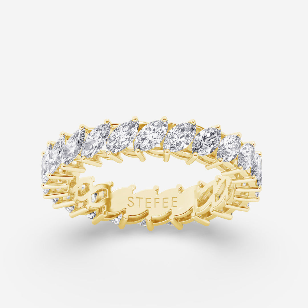 Marquise-Eternity-Lab Grown Diamond Band by Stefee