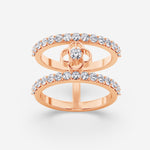 Load image into Gallery viewer, Taj Motif Double Band Lab Grown Diamond Ring by Stefee
